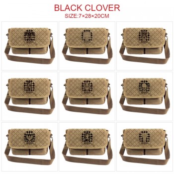 Black Clover anime canvas satchel shoulder bag