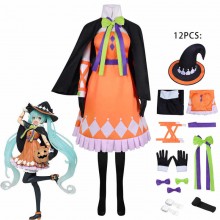 Hatsune Miku pumpkin anime cosplay dress cloth cos...