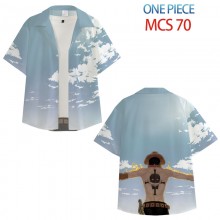 One Piece anime short sleeved shirts