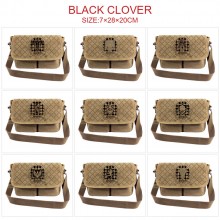 Black Clover anime canvas satchel shoulder bag