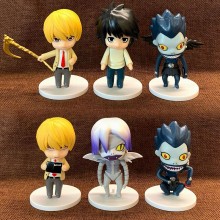 Death Note anime figures set(6pcs a set)(OPP bag)