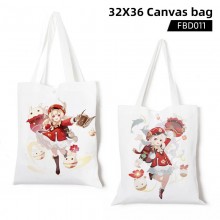 Genshin Impact game canvas tote bag shopping bag