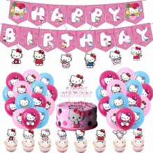 Hello kitty anime hanging flag album return photo poster hanging pictures(a set+rope)