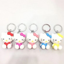 Hello kitty anime figure doll key chains