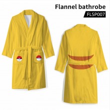 Pokemon anime flannel bathrobe pajamas