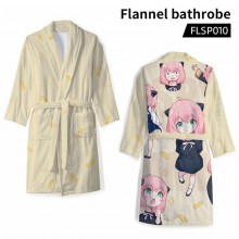 SPY FAMILY anime flannel bathrobe pajamas