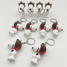 Snoopy anime figure doll key chains set(10pcs a se...