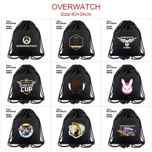 Overwatch drawstring backpack bag