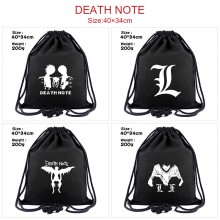 Death Note anime drawstring backpack bag