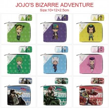JoJo's Bizarre Adventure anime zipper wallet purse