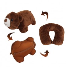 Brown bear U pillow 30CM