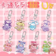 Melody Cinnamoroll Hello Kitty Kuromi acylic key chain