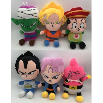 10inches Dragon Ball anime plush dolls set(6pcs a set)