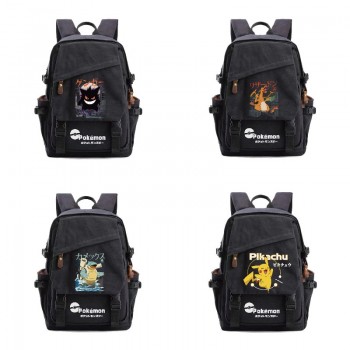 Pokemon anime canvas backpack bag