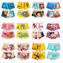 One Piece anime cotton briefs underpants(4pcs a set)