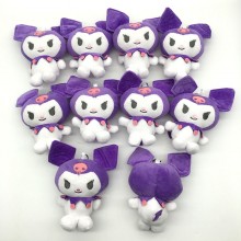 6inches Kuromi anime plush dolls set(10pcs a set)