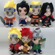 11inches Naruto anime plush dolls set 28CM(7pcs a set)