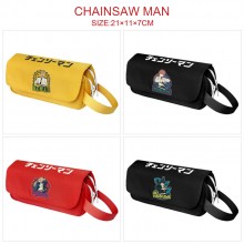Chainsaw Man anime canvas pen case pencil bag