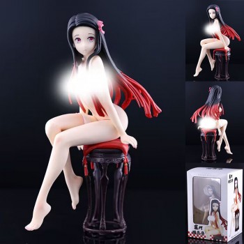 Demon Slayer Kamado Nezuko sitting seated anime sexy figure