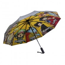 One piece fully automatic vinyl umbrella