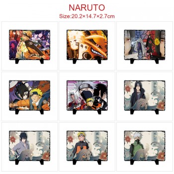 Naruto anime photo frame slate painting stone print