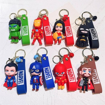 Super Hero Iron Spider Super Man figure doll key chain
