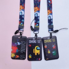 Among Us game ID cards holders cases lanyard key c...