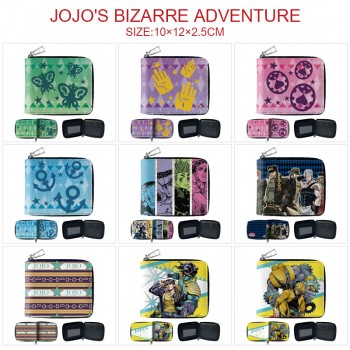 JoJo's Bizarre Adventure anime zipper wallet purse