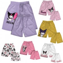 Kuromi anime shorts middle pants trousers