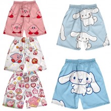 Kirby Cinnamoroll anime shorts middle pants trouse...