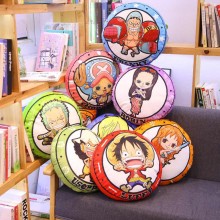 One Piece Luffy Chopper anime round pillow