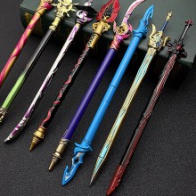 Genshin Impact mini weapon sword game pens