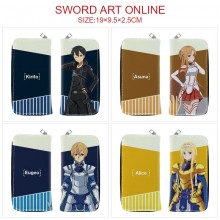 Sword Art Online anime long zipper wallet purse