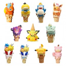 Pokemon ice cream Pikachu Bulbasaur Psyduck Snorlax figure