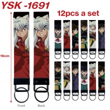 Inuyasha anime rope key chains set(12pcs a set)