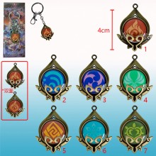 Genshin Impact Vision game key chain/necklace