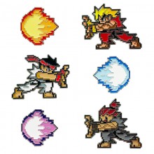 Street Fighter game alloy brooch pins