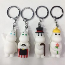 Moomin anime figure doll key chain