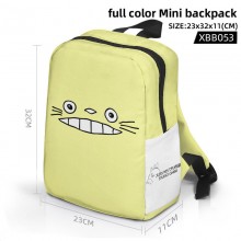 Totoro anime full color mini backpack bag