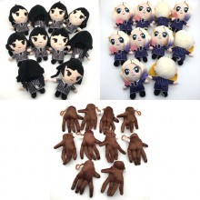 6inches Wednesday Addams plush dolls set(10pcs a s...