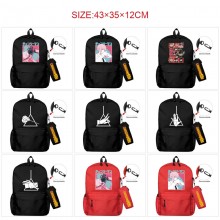 Chainsaw Man anime backpack bag + pen bag