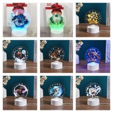 Genshin Impact game acrylic 3D 7 Color Lamp Touch Lampe Nightlight+USB