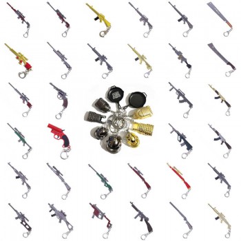 Playerunknown&rsquo;s Battlegrounds mini weapon gun key chain 12CM(OPP bag)