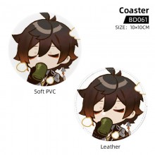 Genshin Impact game soft pvc coaster coffee cup mats pad