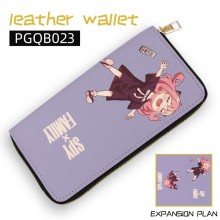 SPY FAMILY anime long zipper leather wallet purse