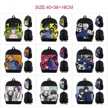 Blue Lock anime nylon backpack bag