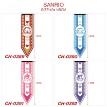 Sanrio Melody kitty Cinnamoroll Kuromi anime flags 40*145CM