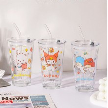 Sanrio Melody kitty Cinnamoroll Kuromi anime glass...