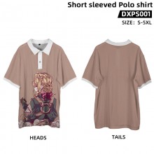 Violet Evergarden anime short sleeved polo t-shirt...