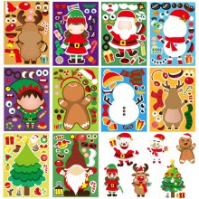 Merry Christmas Santa Claus tree stickers(30pcs a ...